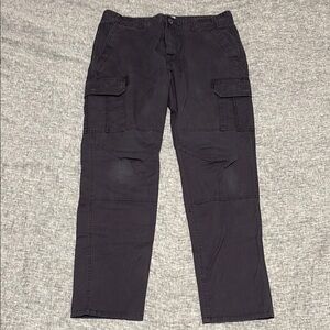 Men's Sun + Stone Black stretch Cargo Pants